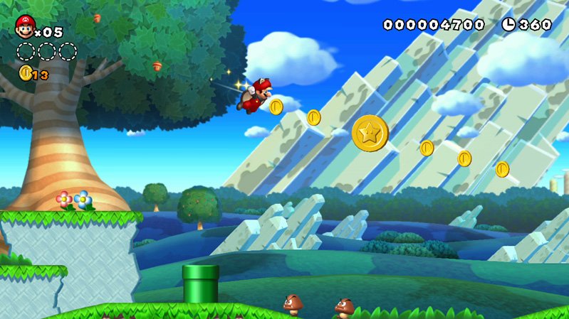 New Super Mario Bros U - Karta hry